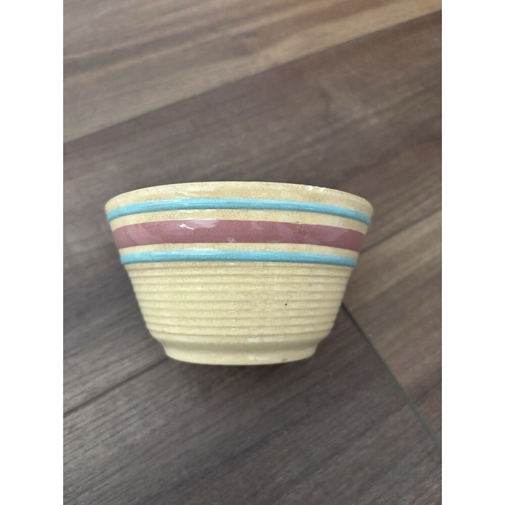 Vintage Watt Banded Mixing Bowl Ovenware #5 Retro Grannycore Cottage USA 1950s